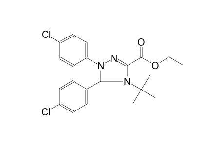 1H-1,2,4-Triazole-3-carboxylic acid, 4,5-dihydro-4-tert-butyl-1,5-di(4-chlorophenyl)-, ethyl ester