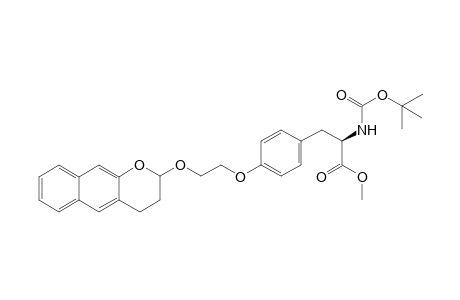 (2R)-methyl 2-(tert-butoxycarbonylamino)-3-(4-(2-(3,4-dihydro-2H-benzo[g]chromen-2-yloxy)ethoxy)phenyl)propanoate