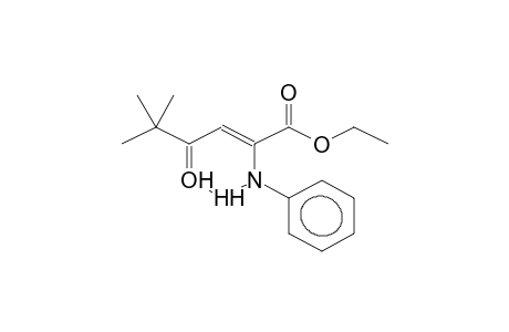 ETHYL Z-5,5-DIMETHYL-2-PHENYLAMINO-4-OXO-2-HEXENOATE