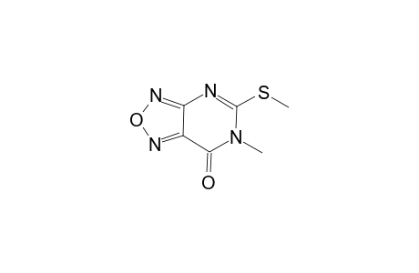 6-Methyl-5-(methylthio)furazano[3,4-d]pyrimidin-7(6H)-one