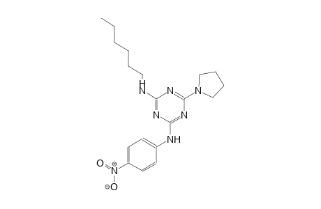 1,3,5-triazine-2,4-diamine, N~2~-hexyl-N~4~-(4-nitrophenyl)-6-(1-pyrrolidinyl)-