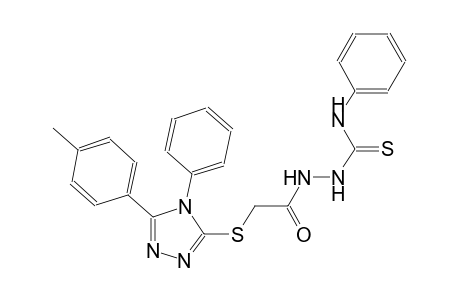 2-({[5-(4-methylphenyl)-4-phenyl-4H-1,2,4-triazol-3-yl]sulfanyl}acetyl)-N-phenylhydrazinecarbothioamide