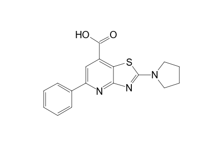 5-(Phenyl)-2-(pyrrolidino)thiazolo[4,5-b]pyridine-7-carboxyloic Acid