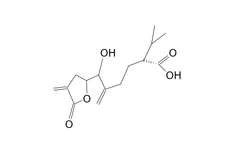 (1KSI,2KSI,7S)-1,2-DIHYDROXY-5,6-SECO-GERMACRA-4(15),10(14)-DIEN-5,6-DIOLIC ACID 5,2-LACTONE