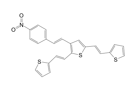 (E,E,E)-2,5-Bis(2-thien-2-ylvinyl)-3-(2-(4-nitrophenyl)vinyl)thiophene