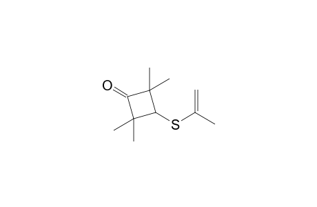 2,2,4,4-Tetramethyl-3-[(1'-methylethenyl)sulfanyl]cyclobutanone