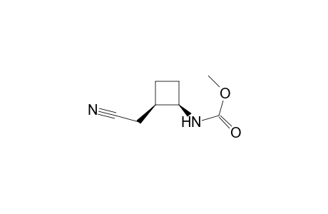 Carbamic acid, [2-(cyanomethyl)cyclobutyl]-, methyl ester, cis-