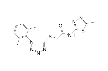 2-[1-(2,6-dimethylphenyl)tetrazol-5-yl]sulfanyl-N-(5-methyl-1,3,4-thiadiazol-2-yl)acetamide