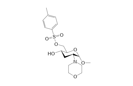Methyl 2,3-dideoxy-2-N-morpholino-6-O-tosyl-.alpha.,D-ribo-hexopyranoside