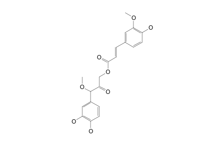 CIMIRACEMATE-D;2'-OXO-3'-METHOXY-3'-(3,4-DIHYDROXYPHENYL)-PROPOXY-3-(4-HYDROXY-3-METHOXYPHENYL)-2E-PROPENOATE