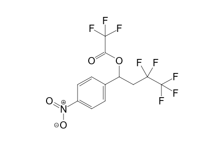 3,3,4,4,4-pentafluoro-1-(4-nitrophenyl)butyl 2,2,2-trifluoroacetate