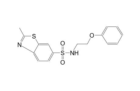 2-methyl-N-(2-phenoxyethyl)-1,3-benzothiazole-6-sulfonamide