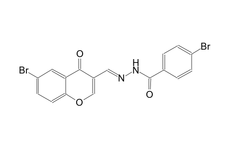 4-bromo-N'-[(E)-(6-bromo-4-oxo-4H-chromen-3-yl)methylidene]benzohydrazide