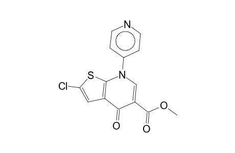 Methyl 2-chloro-4-oxo-7-(4-pyridinyl)-4,7-dihydrothieno[2,3-b]pyridine-5-carboxylate