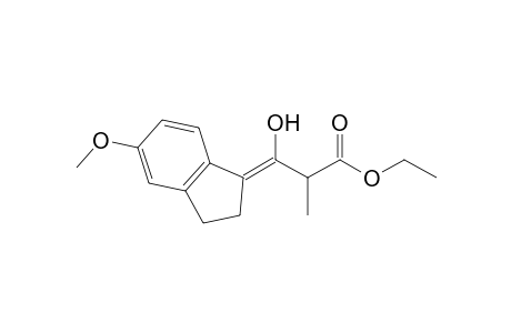 Ethyl 3-( 5'-methoxyindan-1'-ylidene)-3-hydroxy-2-methylpropionate