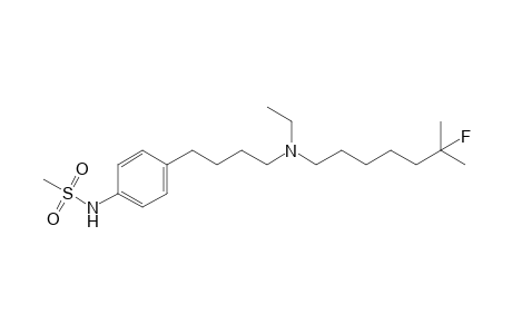 N-[4-[4-[ethyl-(6-fluoranyl-6-methyl-heptyl)amino]butyl]phenyl]methanesulfonamide