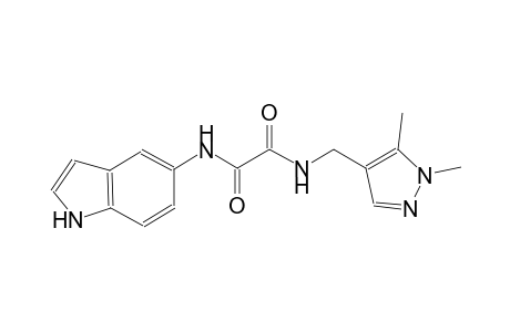 ethanediamide, N~1~-[(1,5-dimethyl-1H-pyrazol-4-yl)methyl]-N~2~-(1H-indol-5-yl)-