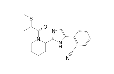 2-(2-(1-(2-(methylthio)propanoyl)piperidin-2-yl)-1H-imidazol-5-yl)benzonitrile