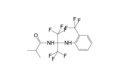 N-(1,1,1,3,3,3-hexafluoro-2-{[2-(trifluoromethyl)phenyl]amino}propan-2-yl)-2-methylpropanamide