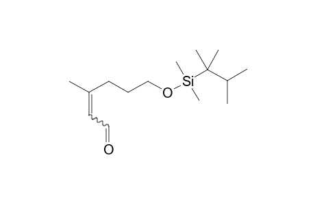 (E/Z)-3-Methyl-6-(dimethylthexylsiloxy)hex-2-enal