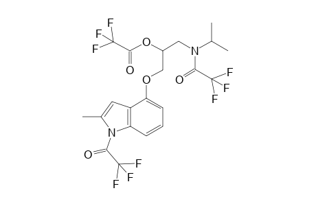4-[3'-{(N'-trifluoroacetyl)-N'-isopropylamino}-2'-(trifluoroacetoxy)propoxy]-N-(trifluoroacetyl)acetyl-2-methylindole