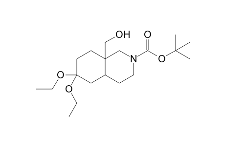 tert-Butyl 8,8-Diethoxy-1-(hydroxymethyl)-3-azabicyclo[4.4.0]decane-3-carboxylate