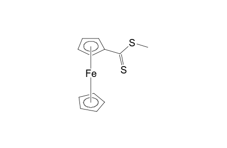 ferrocenecarbodithioic acid, methyl ester