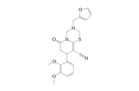 2H,6H-pyrido[2,1-b][1,3,5]thiadiazine-9-carbonitrile, 8-(2,3-dimethoxyphenyl)-3-(2-furanylmethyl)-3,4,7,8-tetrahydro-6-oxo-