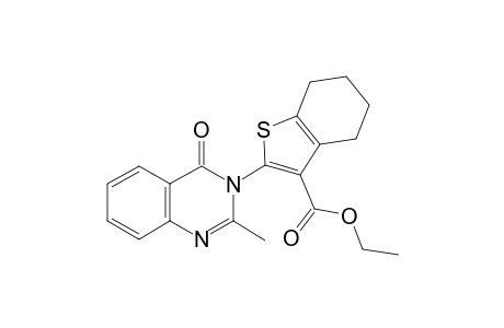 ethyl 2-(2-methyl-4-oxo-3(4H)-quinazolinyl)-4,5,6,7-tetrahydro-1-benzothiophene-3-carboxylate