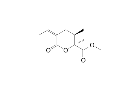 (4R,5R)-2-Ethylidene-5-(methoxycarbonyl)-4-methylhexano-5-lactone
