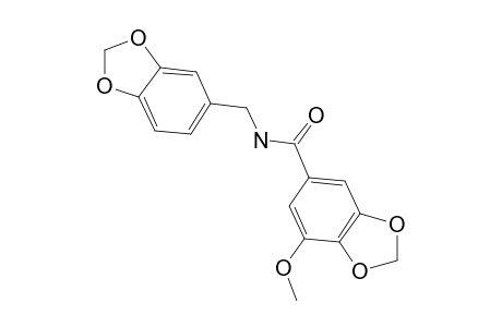 N-(2H-1,3-Benzodioxol-5-ylmethyl)-7-methoxy-2H-1,3-benzodioxole-5-carboxamide