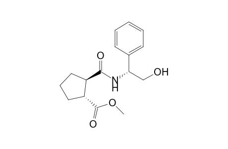 (1R,2R)-2-[2'-Hydroxy-1'(R)-phenylethylcarbamoyl]cyclopentane-1-carboxylic acid methyl ester