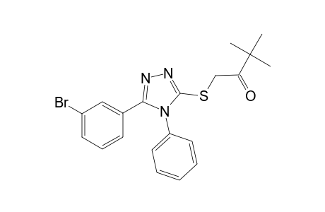 2-Butanone, 1-[[5-(3-bromophenyl)-4-phenyl-4H-1,2,4-triazol-3-yl]thio]-3,3-dimethyl-
