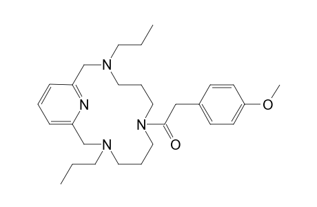 3,11-Dipropyl-7-[(p-methoxyphenyl)acetyl]-3,7,11,17-tetraazabicyclo[11.3.1]heptadeca-1(16),13(17),14-triene