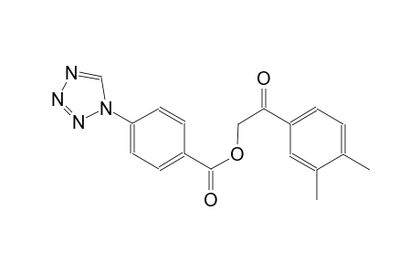 benzoic acid, 4-(1H-tetrazol-1-yl)-, 2-(3,4-dimethylphenyl)-2-oxoethylester