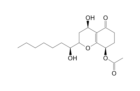 (1'S,4R,8R) 8-Acetoxy-4-hydroxy-2-(1'-hydroxyheptyl)-3,4,5,6,7,8-hexahydro-2H-[1]-benzopyran-5-one