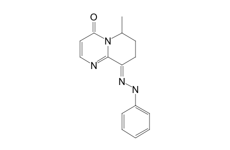 E-9-PHENYLHYDRAZONO-6-METHYL-6,7,8,9-TETRAHYDRO-4H-PYRIDO-[1,2-A]-PYRIMIDIN-4-ONE