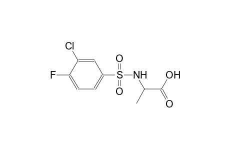 N-[(3-chloro-4-fluorophenyl)sulfonyl]alanine