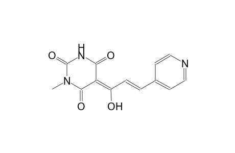 (5Z)-5-[(2E)-1-hydroxy-3-(4-pyridinyl)-2-propenylidene]-1-methyl-2,4,6(1H,3H,5H)-pyrimidinetrione
