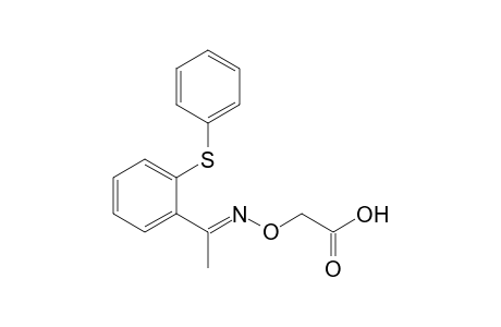2-[(E)-1-(2-phenylsulfanylphenyl)ethylideneamino]oxyacetic acid