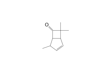 Bicyclo[3.2.0]hept-2-en-6-one, 4,7,7-trimethyl-, (1.alpha.,4.beta.,5.alpha.)-(.+-.)-