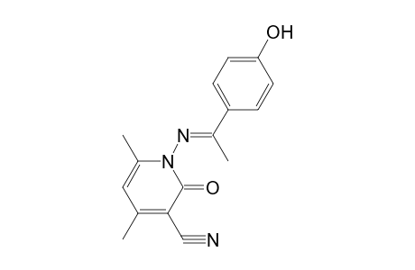 1-[1-(4-Hydroxy-phenyl)-ethylideneamino]-4,6-dimethyl-2-oxo-1,2-dihydro-pyridine-3-carbonitrile