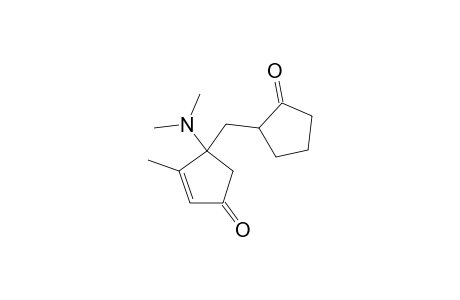 4-DIMETHYLAMINO-3-METHYL-4-[(2'-OXO-1'-CYCLOPENTYL)-METHYL]-CYCLOPENT-2-EN-1-ONE;FIRST-DIASTEREOMER