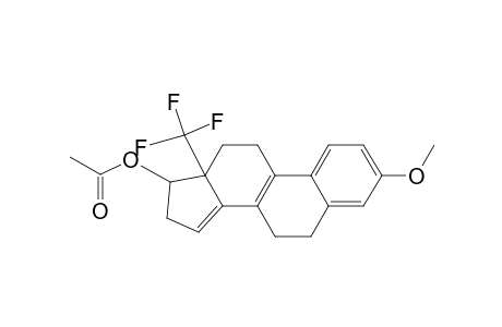 6H-Cyclopenta[a]phenanthren-17-ol, 7,11,12,13,16,17-hexahydro-3-methoxy-13-(trifluoromethyl)-, acetate, cis-(.+-.)-