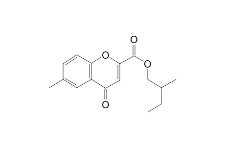 6-Methyl-4-chromone-2-carboxylic acid, 2-methylbutyl ester