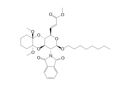 OCTYL-2,6,7-TRIDEOXY-7-METHOXYCARBONYL-3,4-O-[(1'S,2'S)-DIMETHOXYCYCLOHEXYLIDENE]-2-PHTHALIMIDO-BETA-D-GLUCOOCT-6E-ENOPYRANOSIDE