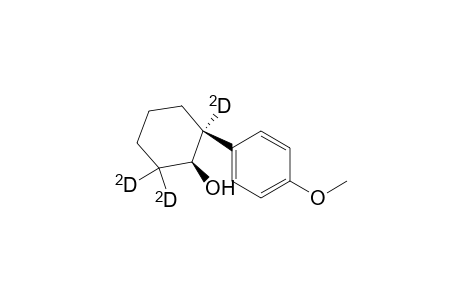 Cyclohexan-2,2,6-D3-ol, 6-(4-methoxyphenyl)-, trans-