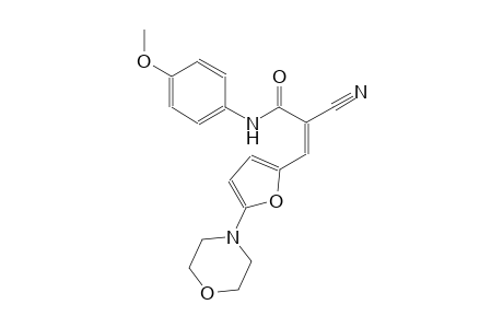 (2Z)-2-cyano-N-(4-methoxyphenyl)-3-[5-(4-morpholinyl)-2-furyl]-2-propenamide