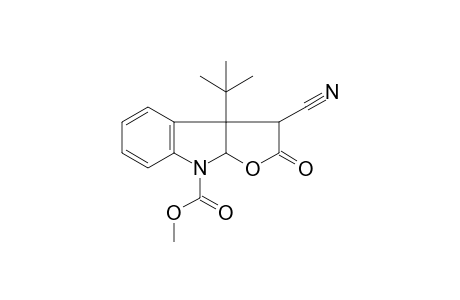 8b-tert-butyl-1-cyano-2-keto-1,3a-dihydrofuro[2,3-b]indole-4-carboxylic acid methyl ester