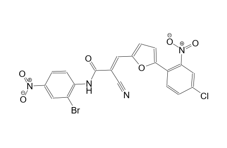(2E)-N-(2-bromo-4-nitrophenyl)-3-[5-(4-chloro-2-nitrophenyl)-2-furyl]-2-cyano-2-propenamide